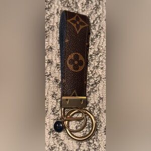 Repurposed up cycled LV keychain